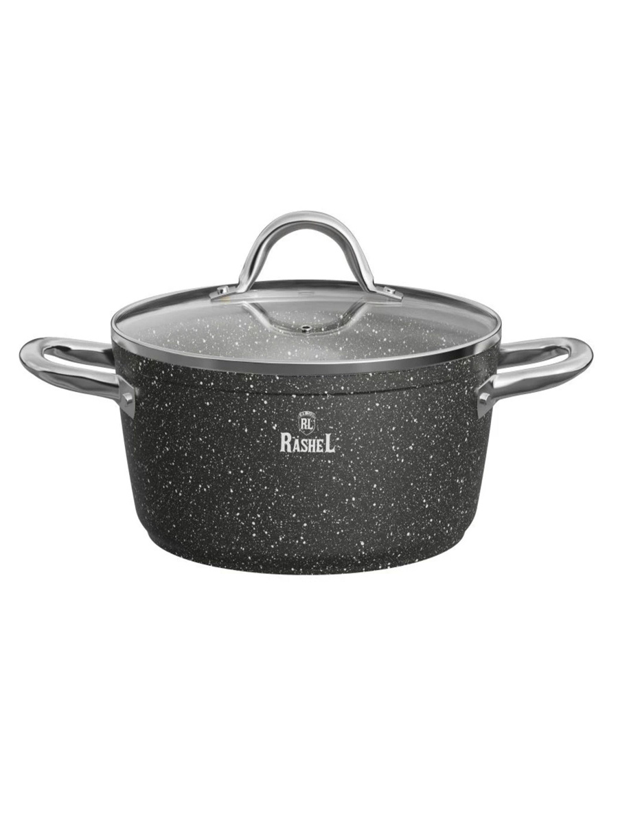 Кастрюля алюм. Rashel литой 3л серый гранит R-28830R-28830- купить в АПлайн