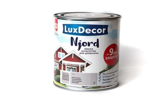 Краска-антисептик LuxDecor NJORD для фасадов зимнее солнце 0,75л017674- купить в АПлайн