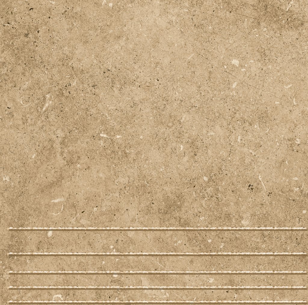 Ступень плитка клинкерная Вермонт 3 бежевый 29,8х29,8см