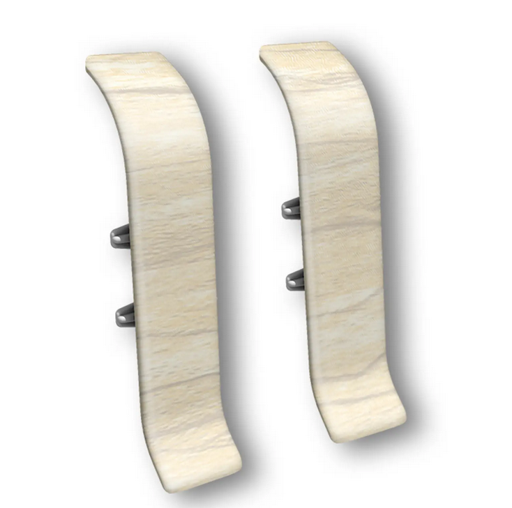 Соединитель для плинтуса "Идеал Классик" 55мм (2 шт во флоупаке), 262 Клен вермонт