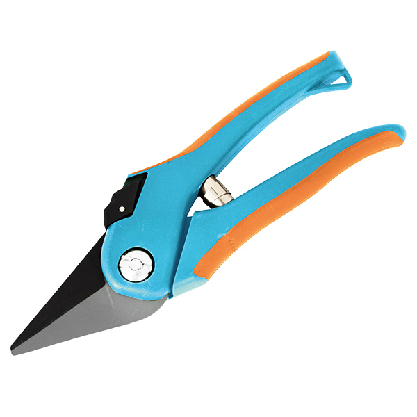 Секатор высокоуглеродистая сталь,цветочный, пластиковые ручки,205мм, 68-0-02168-0-021- купить в АПлайн