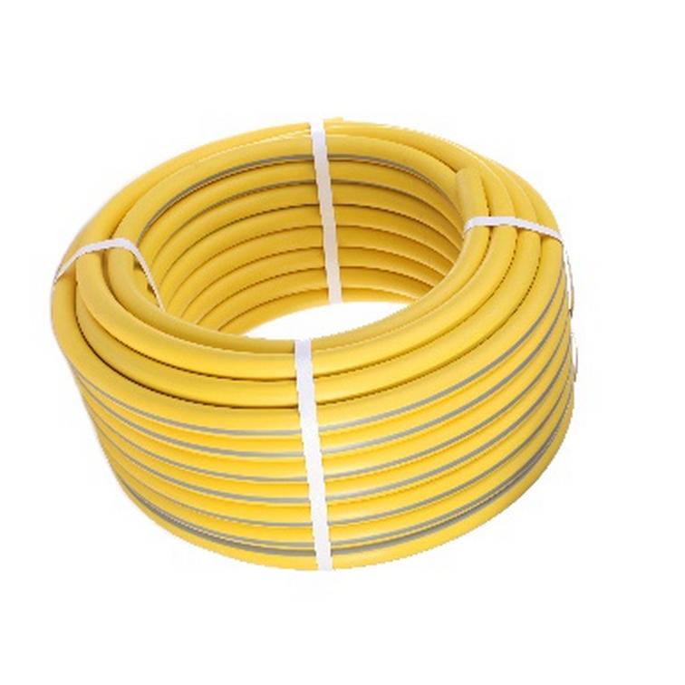 Шланг ТЭП COLOR армированный 3-х слойный 18х24мм 3/4 25м желтый с серой полосой 104153104153- купить в АПлайн