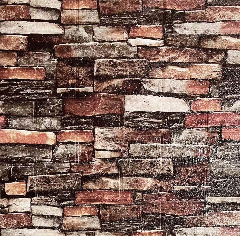 Панель самоклеящаяся GRAILY Кирпич коричневый GR-ZWHS01 70х77х0,3см