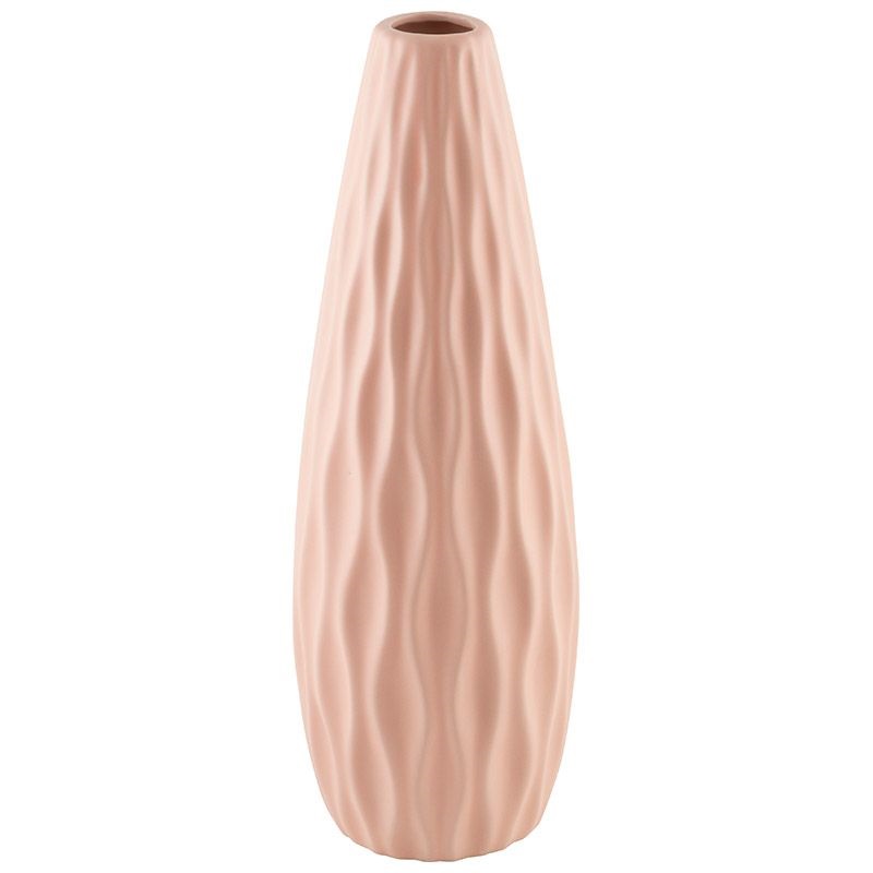 ВАЗА КЕРАМ.  "ВОЛНЫ" ОРАНЖЕВАЯ 005860