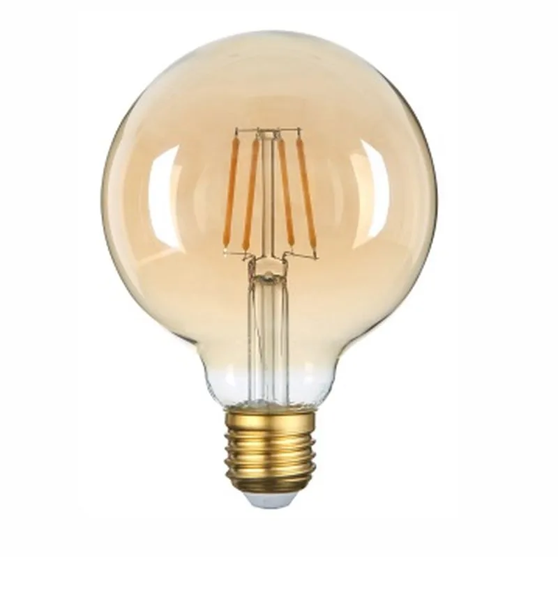 Лампа светодиод. Е27 "LEEK" G125 LOFT LEDF 9Вт 3000K теплый свет(Amber-G) - LE010512-0053 - купить в АПлайн