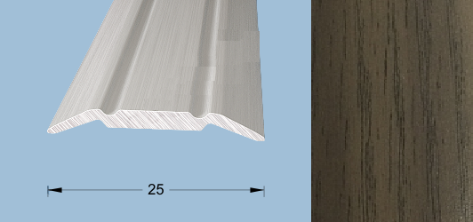 Порог-стык 1,8м 25мм П75.15, Орех седойП75.15- купить в АПлайн