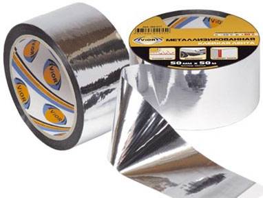 ЛЕНТА КЛЕЙКАЯ МЕТАЛЛ. НА ПП ОСНОВЕ 50*50М AVIORA (302-017) (03.3.04)