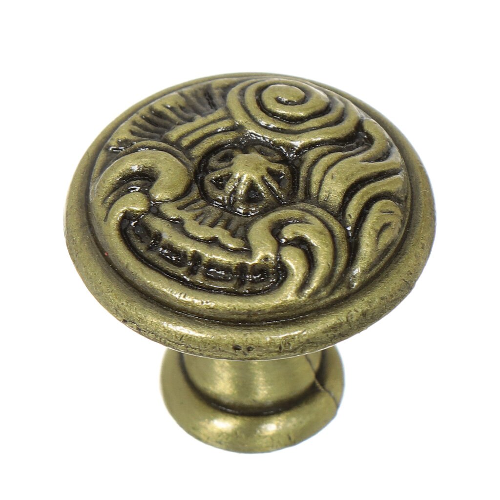 Ручка-кнопка мебельная TRODOS 736S 14.129.33 D-30мм бронзаб343- купить в АПлайн