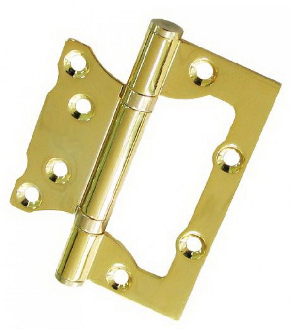 Петля накладная (бабочка) LOCKLY 100*75*2,5 матовое золото (2шт)7-524- купить в АПлайн