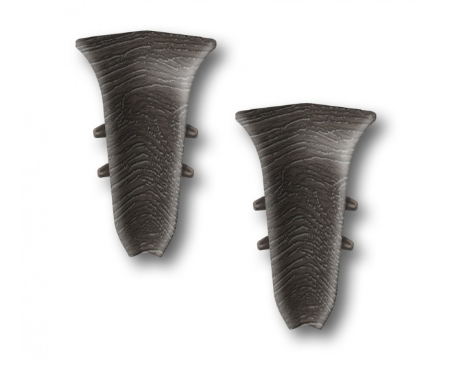 Угол вн. для плинтуса "Идеал Классик" 55мм (2 шт во флоупаке), 303 Венге темный