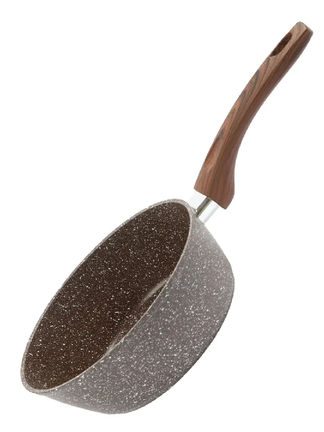 Ковш алюм. Rashel литой 2л индукция d20см коричневый гранит R-106/20 - R-106/20 - купить в АПлайн