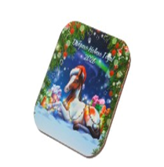 Подставка под горячее дерев.Доброго Нового года квадр.18см НГ С-127 511140