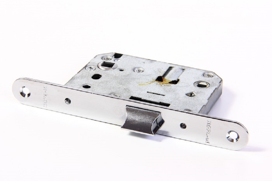 Корпус замка под фиксатор НОРА-М 2070-70мм ОПП (овальная планка) матовый никель