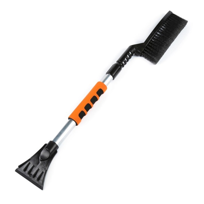 Щетка-смекта со скребком телескопическая до 150см с мягкой ручкой 