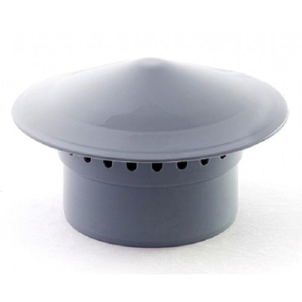 Зонт вентиляционный П/П 100х110 мм серый