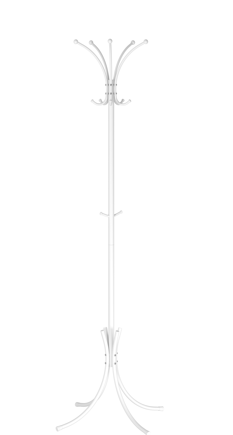 Вешалка металл.КОРОНА 3 белая разборная ВНП 366 Б