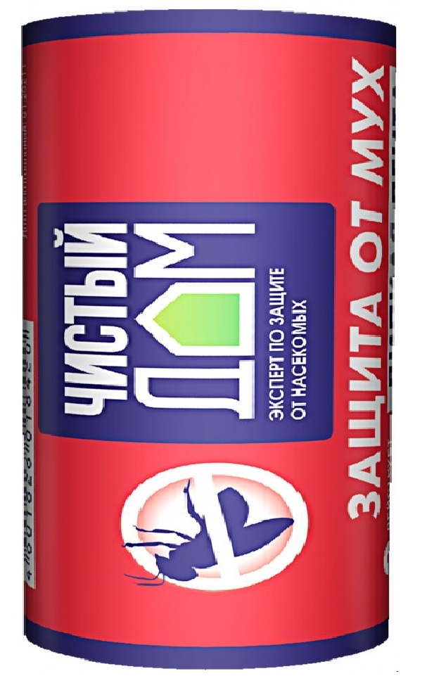 Лента липкая от мух ЧИСТЫЙ ДОМ 02-188