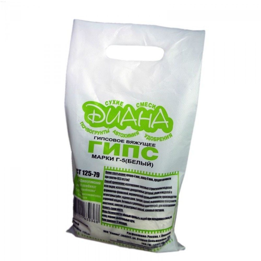 Гипс "Диана" белый Г-5 3кг -  - купить в АПлайн