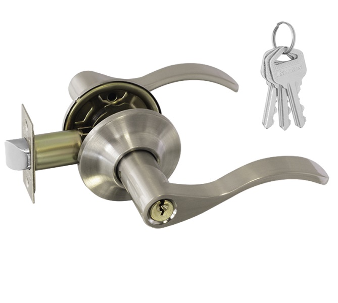 Ручка-защелка НОРА-М ISPARUS HH-01 (ключ/фиксатор) матовый никель19812- купить в АПлайн