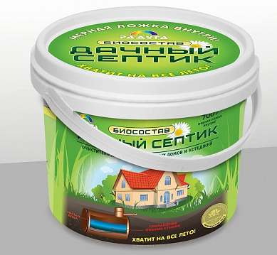 Биосостав ДАЧНЫЙ СЕПТИК для очистки канализационных стоков 700г