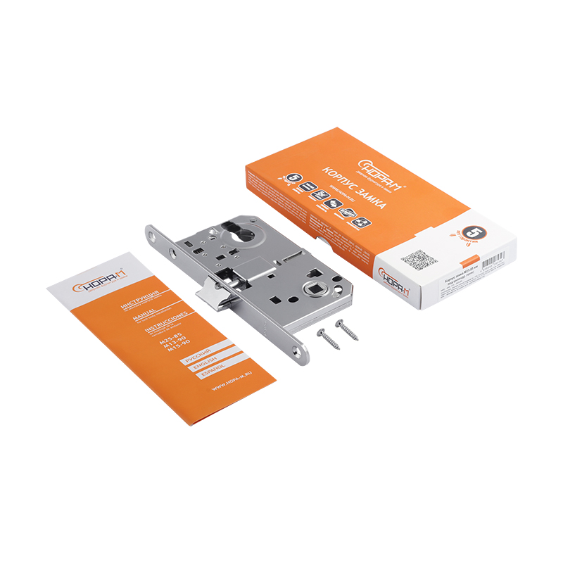 Корпус замка под цилиндр НОРА-М М25-85мм хром