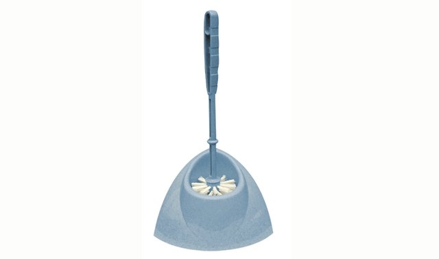 Комплект WC пласт. БЛЕСК уголок голубой мрамор металлик М5012 