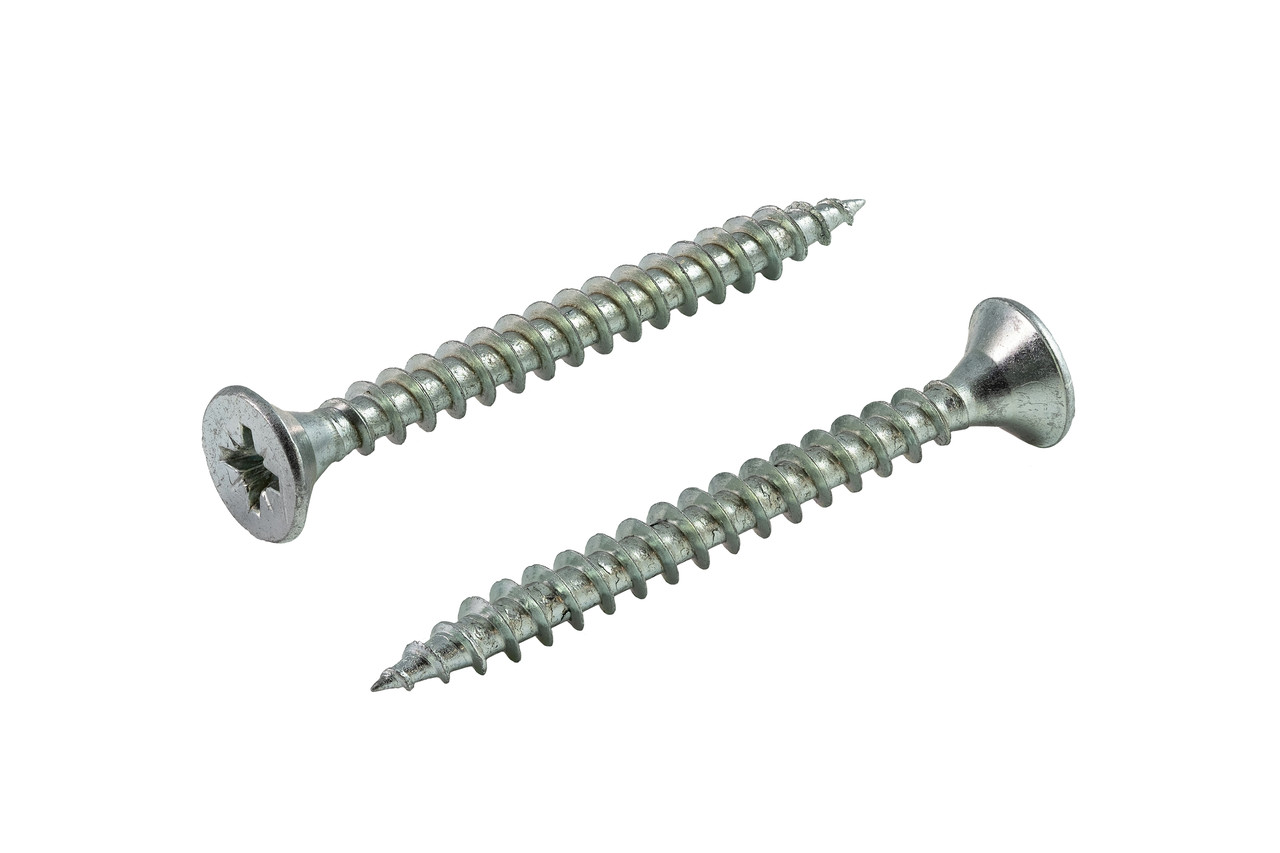 Саморез универсальный белый 6,0х60 контейнер (100шт) ГОСКРЕП