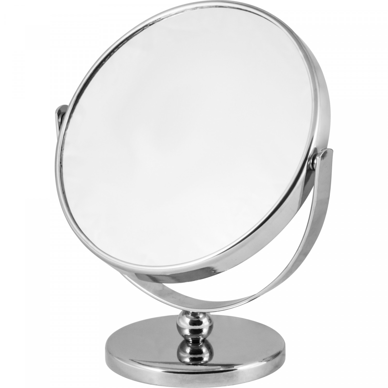 Зеркало косметическое РЫЖИЙ КОТ двустороннее на ножке диаметр 12,5 см M-3135
