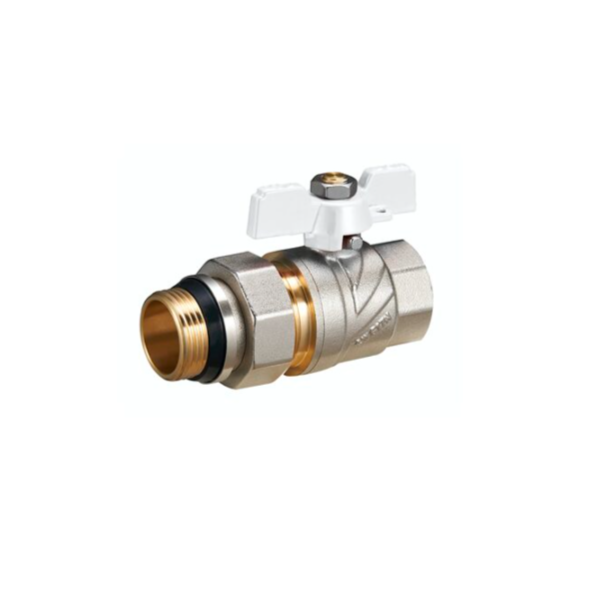 Кран шаровой бабочка с американкой 1/2" прямой полнопроходной с полусгоном FAO11 ZEGORFAO11- купить в АПлайн