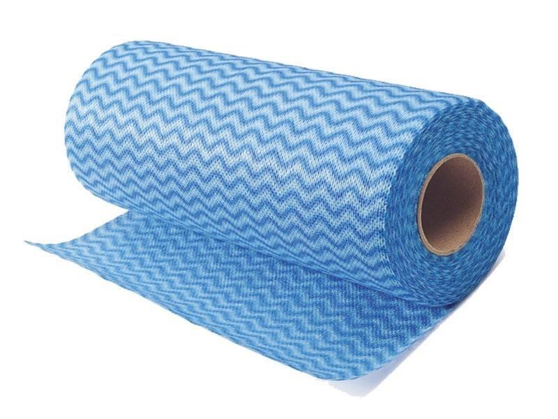 Салфетки для уборки из спанлейса 25-30см в рулоне 30шт.6092