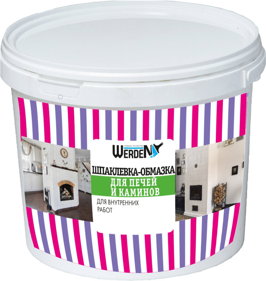Обмазка для печей и каминов WERDEN 1,5кг