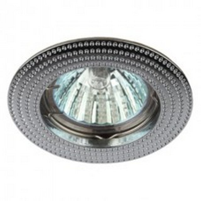 СВЕТИЛЬНИК ВСТР. GU5.3 "ЭРА" KL55 СН MR16  12V/220V 50W д=80ММ ХРОМ /179/ - KL55 СН  - купить в АПлайн