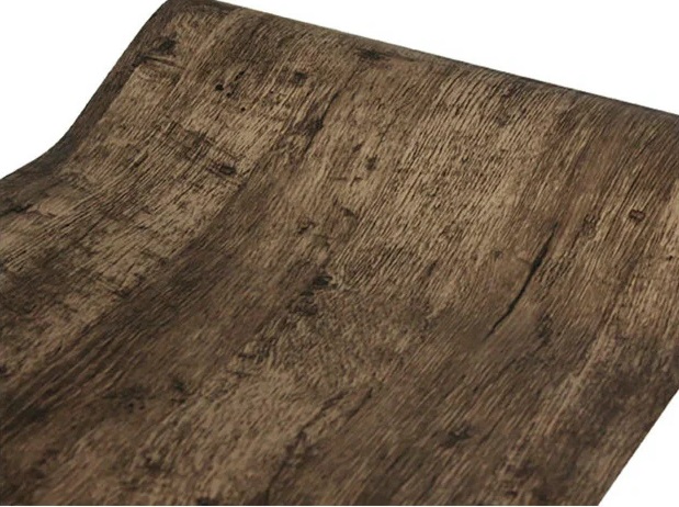 Самоклейка 0,45х2м Дерево темно-коричневое Deluxe standart 8011905