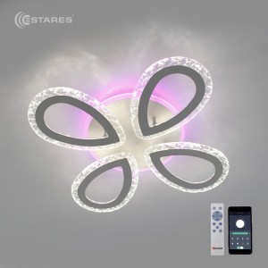 СВЕТИЛЬНИК СВ/Д ЛЮСТРА "Estares" 54+15W(5400Lm) 2K-4K-6K 501х86 пульт ДУ AGATA ICE RGB 4R/812msУУО00003640- купить в АПлайн