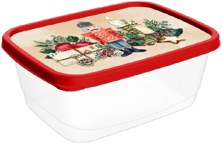 Контейнер для продуктов пласт.прямоуг.Игрушки 0,5л красный Хомвер 223137406/03223137406/03- купить в АПлайн