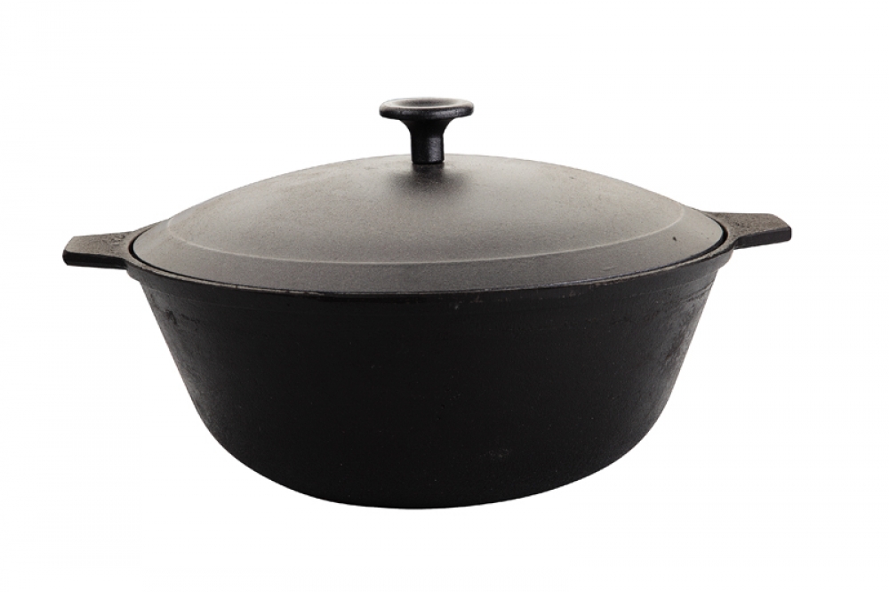 КАЗАН ЧУГУННЫЙ КАТЮША 3Л С АЛЮМИН. КРЫШКОЙ