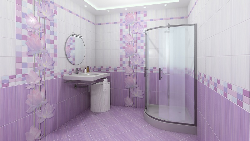 Панель ПВХ Unique лотос узор 0,25х2,7м (3шт) -  - купить в АПлайн