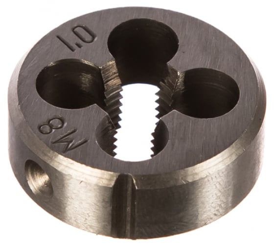 ПЛАШКА МЕТРИЧЕСКАЯ, ЛЕГИРОВАННАЯ СТАЛЬ  М8Х1,0 ММ_