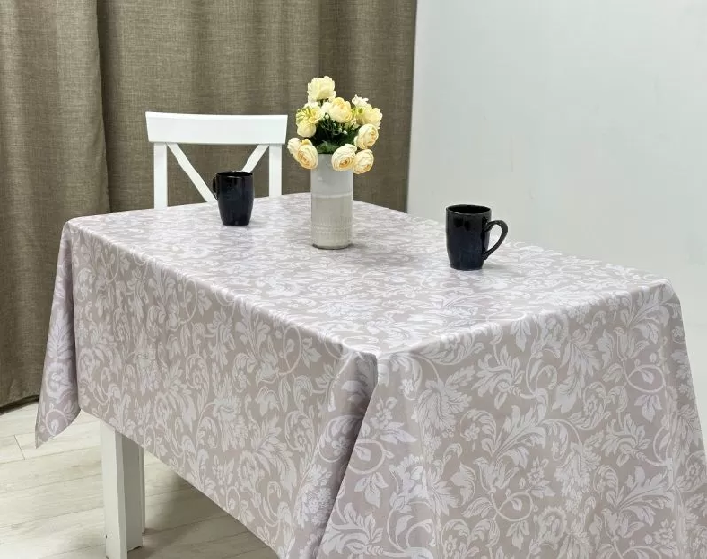 Клеенка Полли Джулия беж. на ткан.основе 1.40х20м  STS5275-1