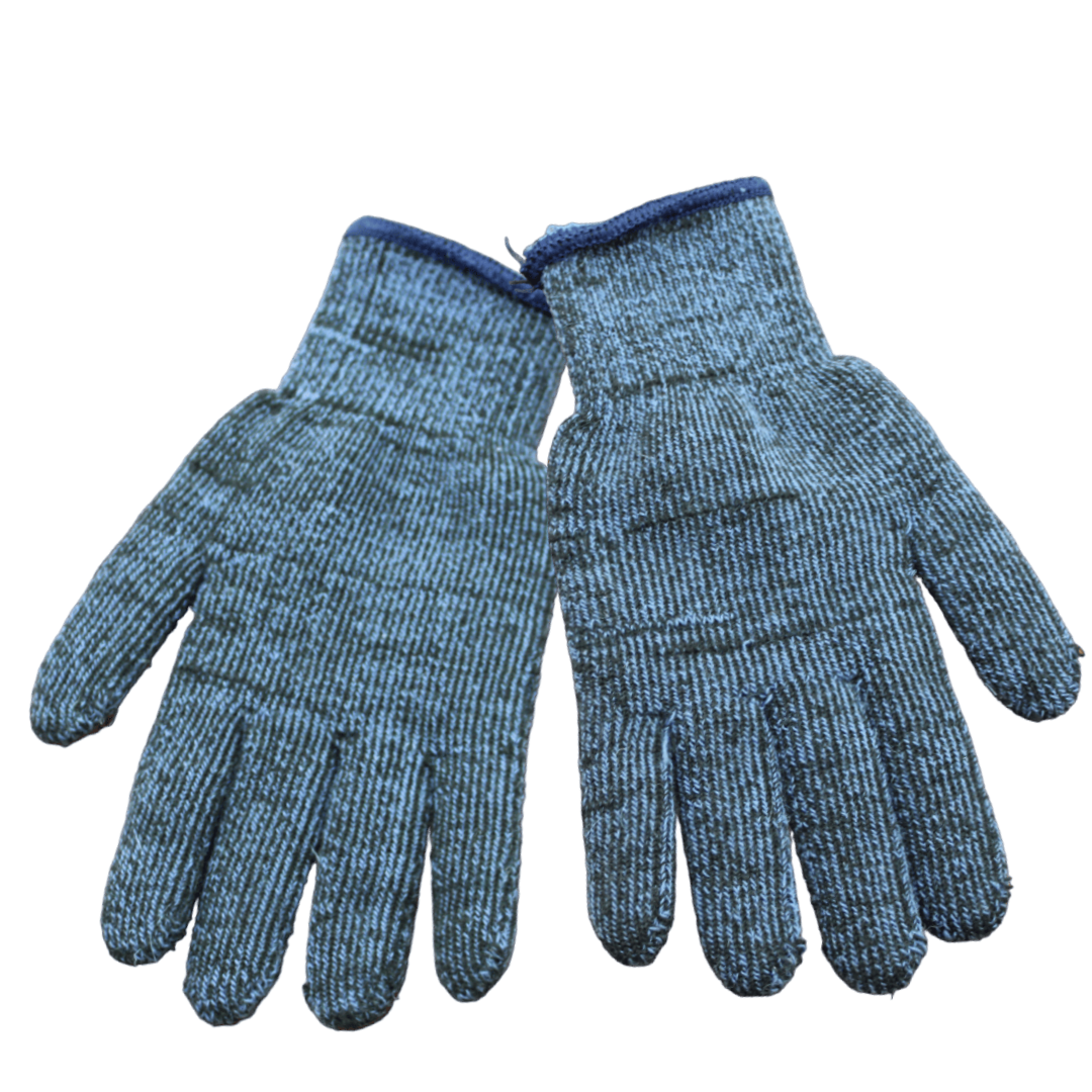 Перчатки полушерсть синие/серые- купить в АПлайн