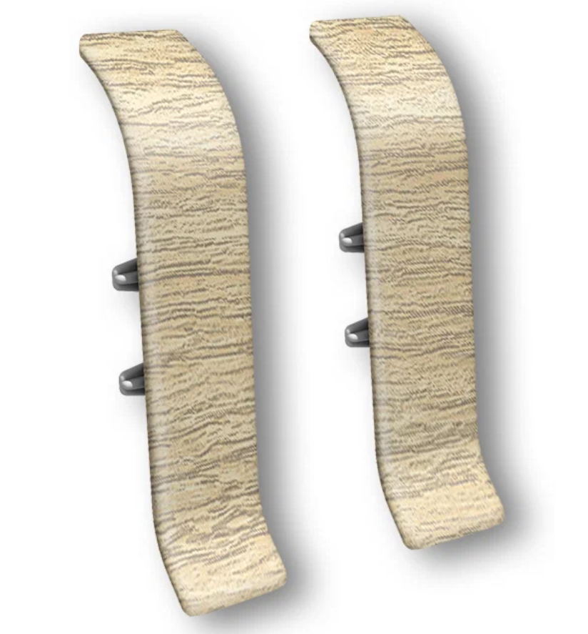 Соединитель для плинтуса "Идеал Классик" 55мм (2 шт во флоупаке), 213 Дуб северный