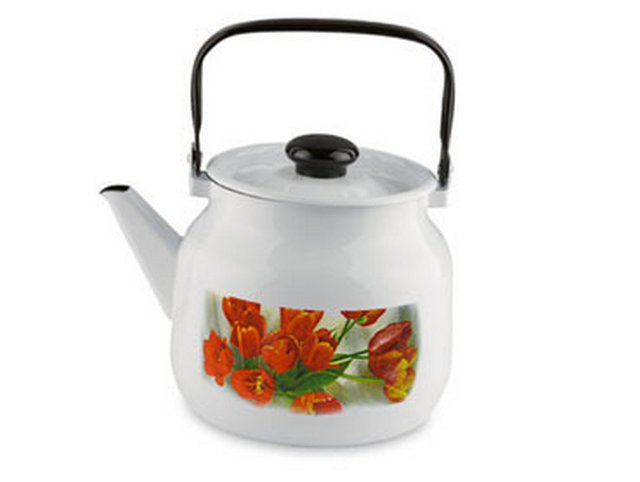 Чайник эмал. Лысьва 3,5л декор С-2713П2/4
