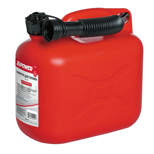 Канистра пластиковая ZIPOWER для ГСМ красная 5л