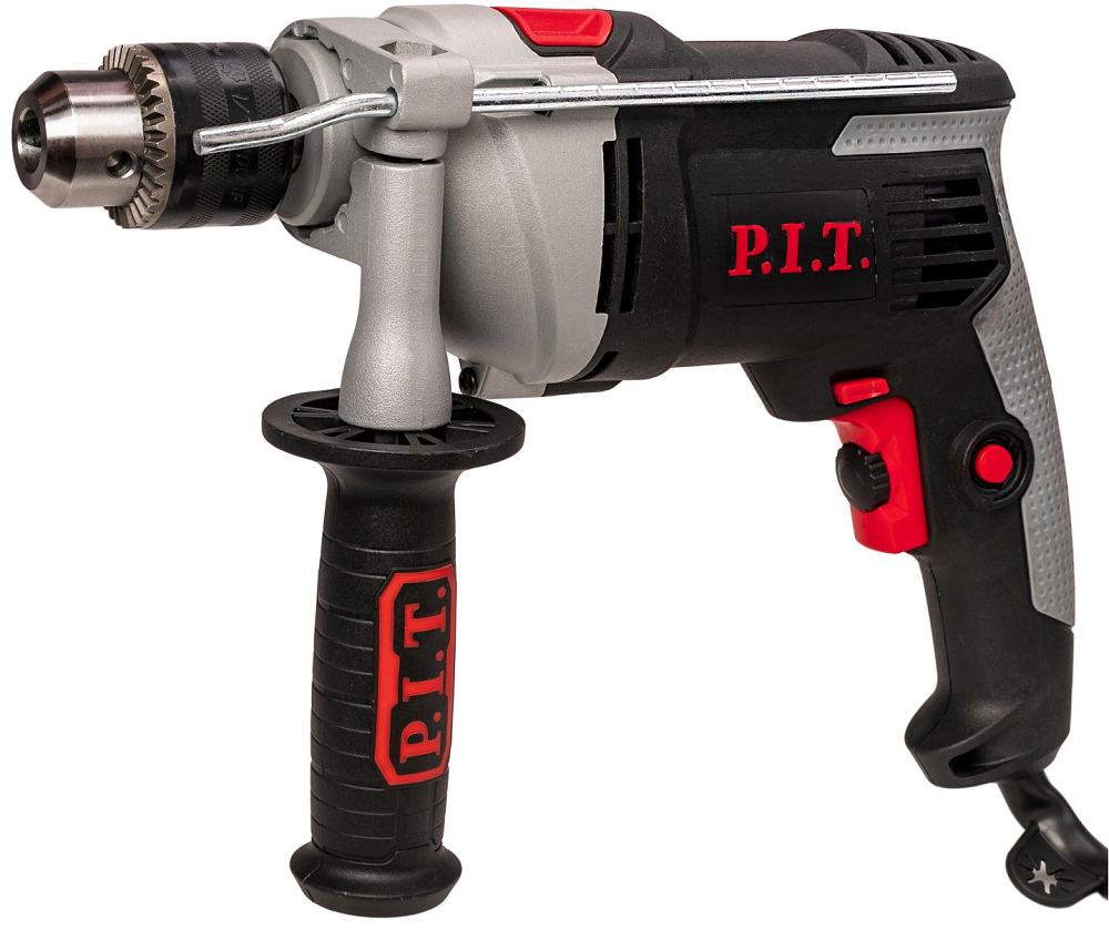 Дрель ударная 950Вт, 0-3000об/мин (ключевой патрон 13мм) P.I.T PSB13-C8