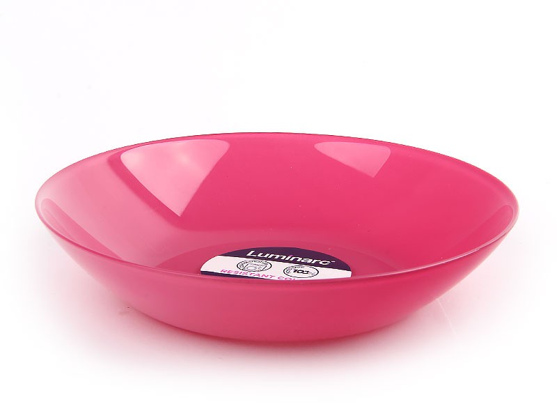 ТАРЕЛКА СТЕКЛ. СТОЛОВАЯ ГЛУБОКАЯ LUMINARC ARTY ROSE, D=20 СМ L1052