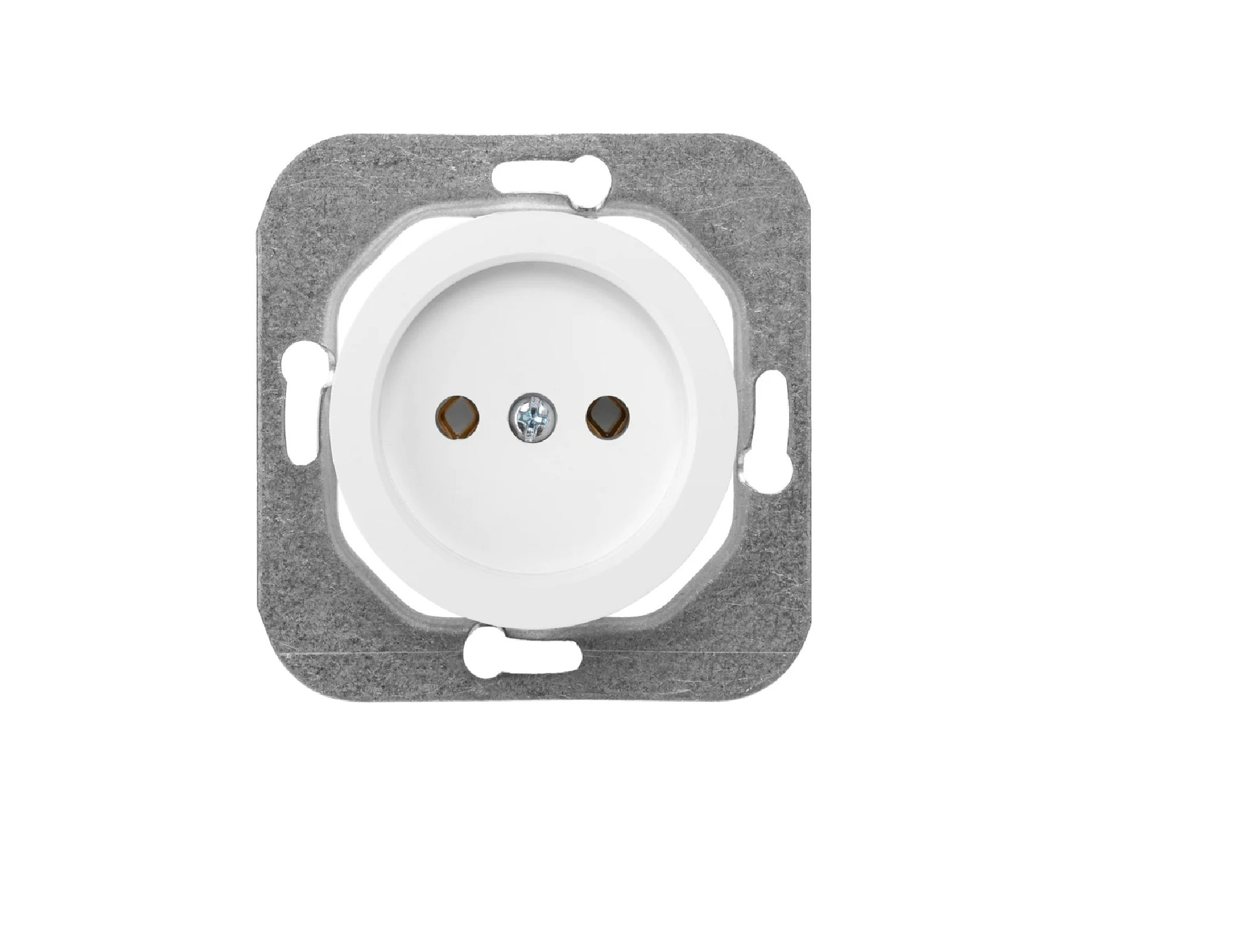 Розетка "Ретро Прованс" 1 СП белая механизм Bylectrica РС16-1401 (626)