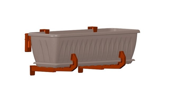 Крепление для балконных ящиков универс. 2шт терраккот /М3229/М3229- купить в АПлайн