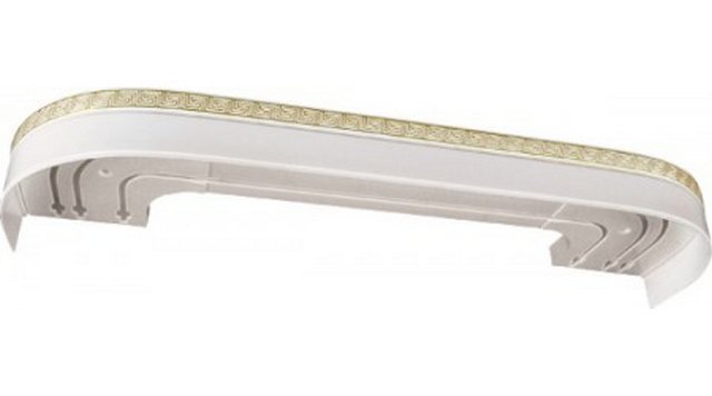 Карниз пластиковый 3-х рядный "ЭД" Греция Белый 1,6м 5598355983- купить в АПлайн