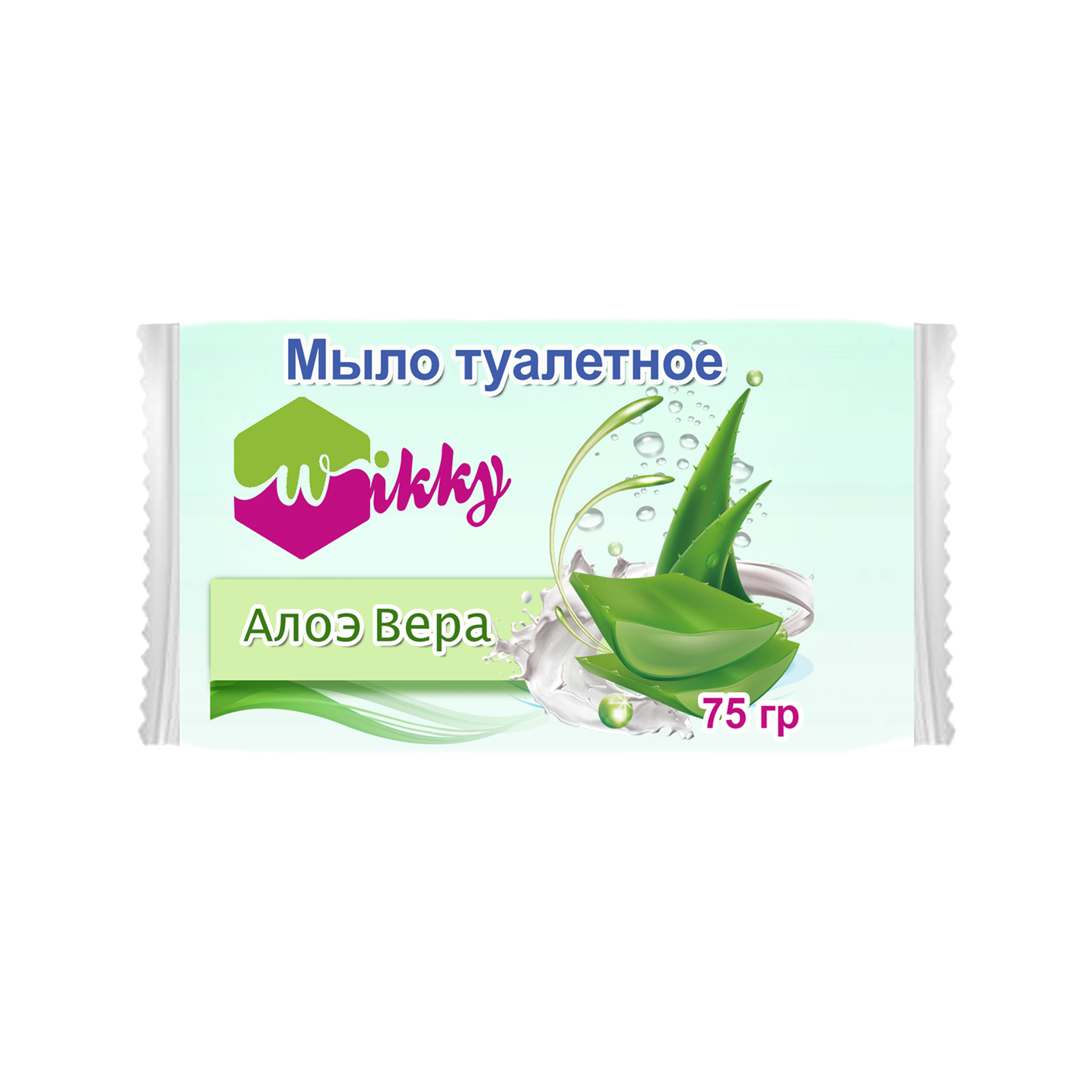 Мыло туалетное Wikky 75г Алое Вера- купить в АПлайн