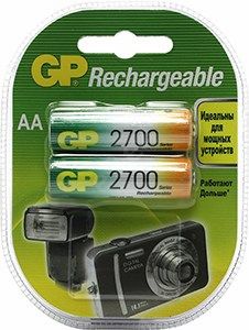Аккумулятор "GP" 2700ААНС-2DECRC2  2ШТ  (тип пальчиковый) /746/